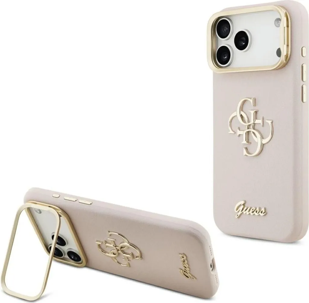 Custodia iPhone 17 Pro Max Guess Rosa Originale con Supporto | Shop
