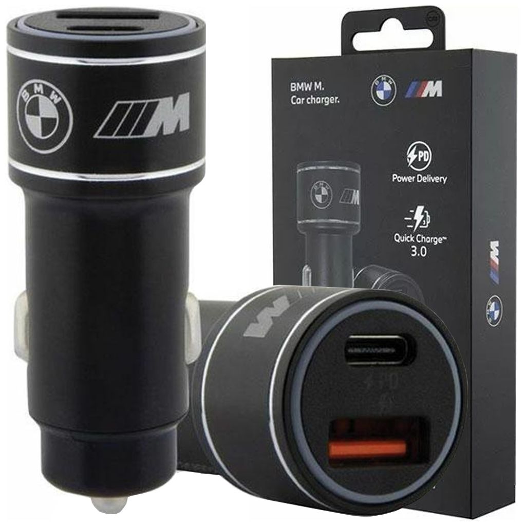 BMW Car charging 20W PD-QC 3.0 Fast charging black Produktbild 