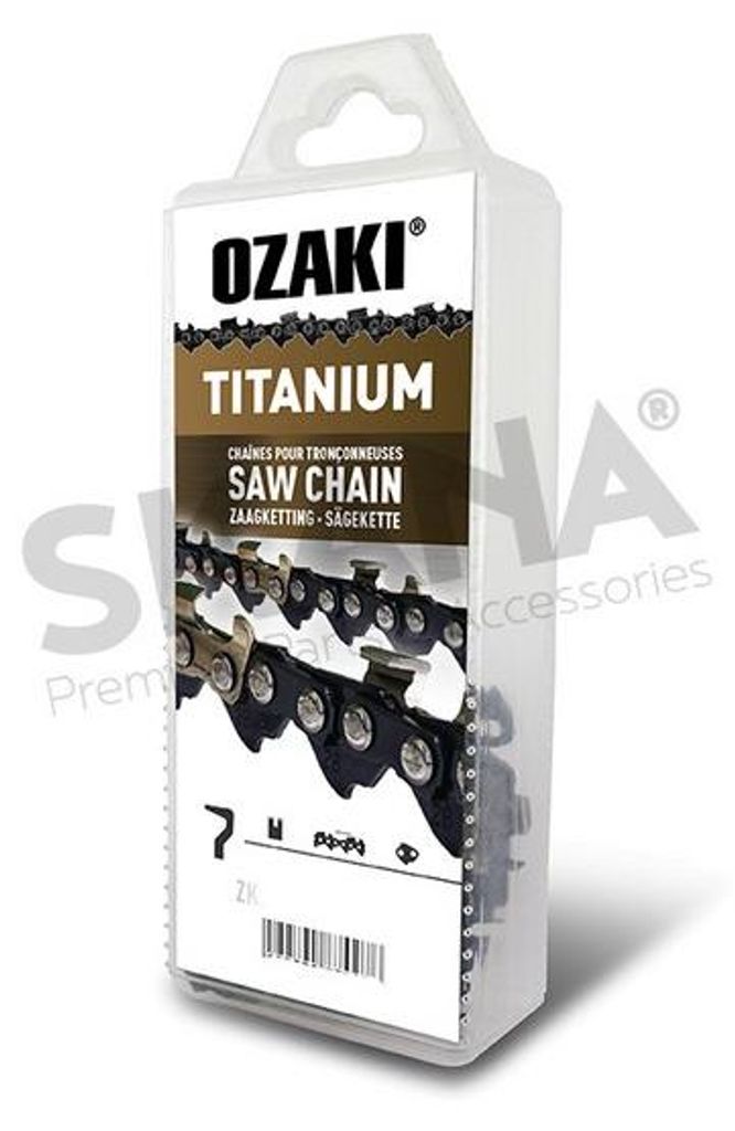 Ozaki Kette Semi-Quadratisch, 3/8 .050 (1,3mm) Low Pro, Induktion Titan - 60 Trainer
