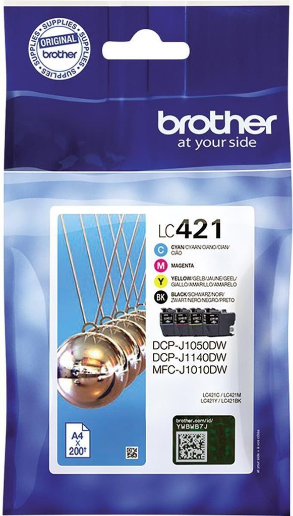 Brother LC-421VAL Tintenpatronen Value Pack für DCP-J und Produktbild 