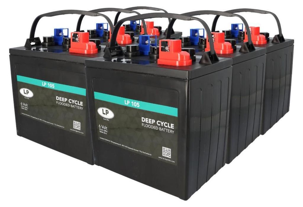 6x batteria di trazione Landport LP 105 6V 225Ah Deep Cycle Immagine del prodotto 