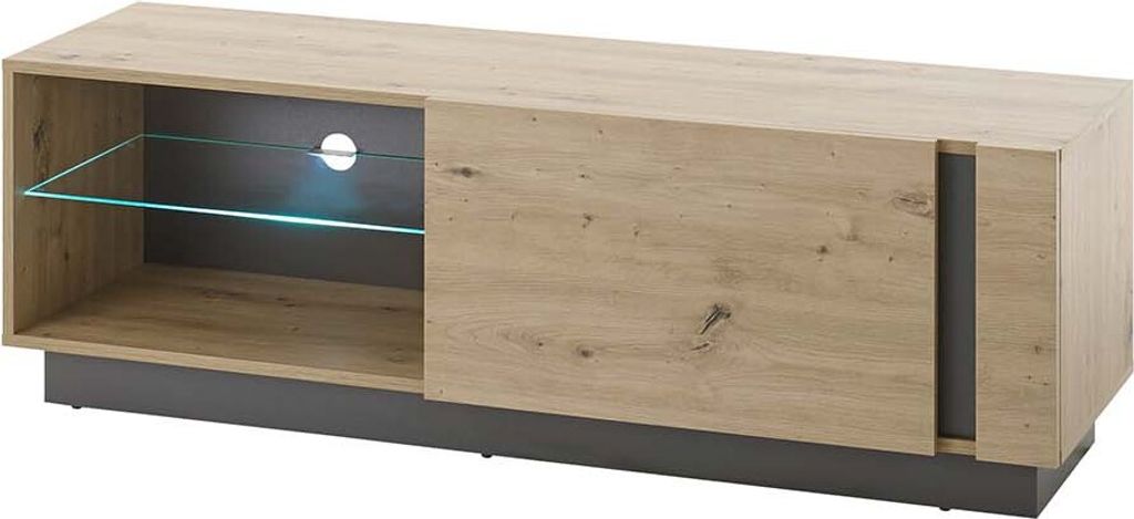 Lowboard Clair - Artisan Eiche ohne Beleuchtung