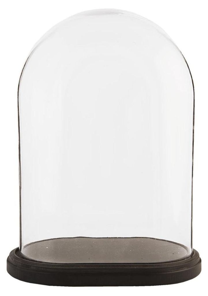 Clayre & Eef Glocke 33x22x42 cm Braun Glas Produktbild 
