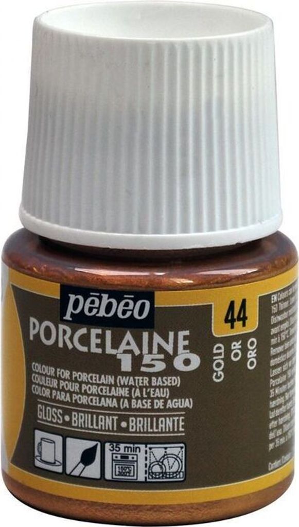 Pebeo Porcelaine 150, 45 ml, 44 Gold Image du produit 