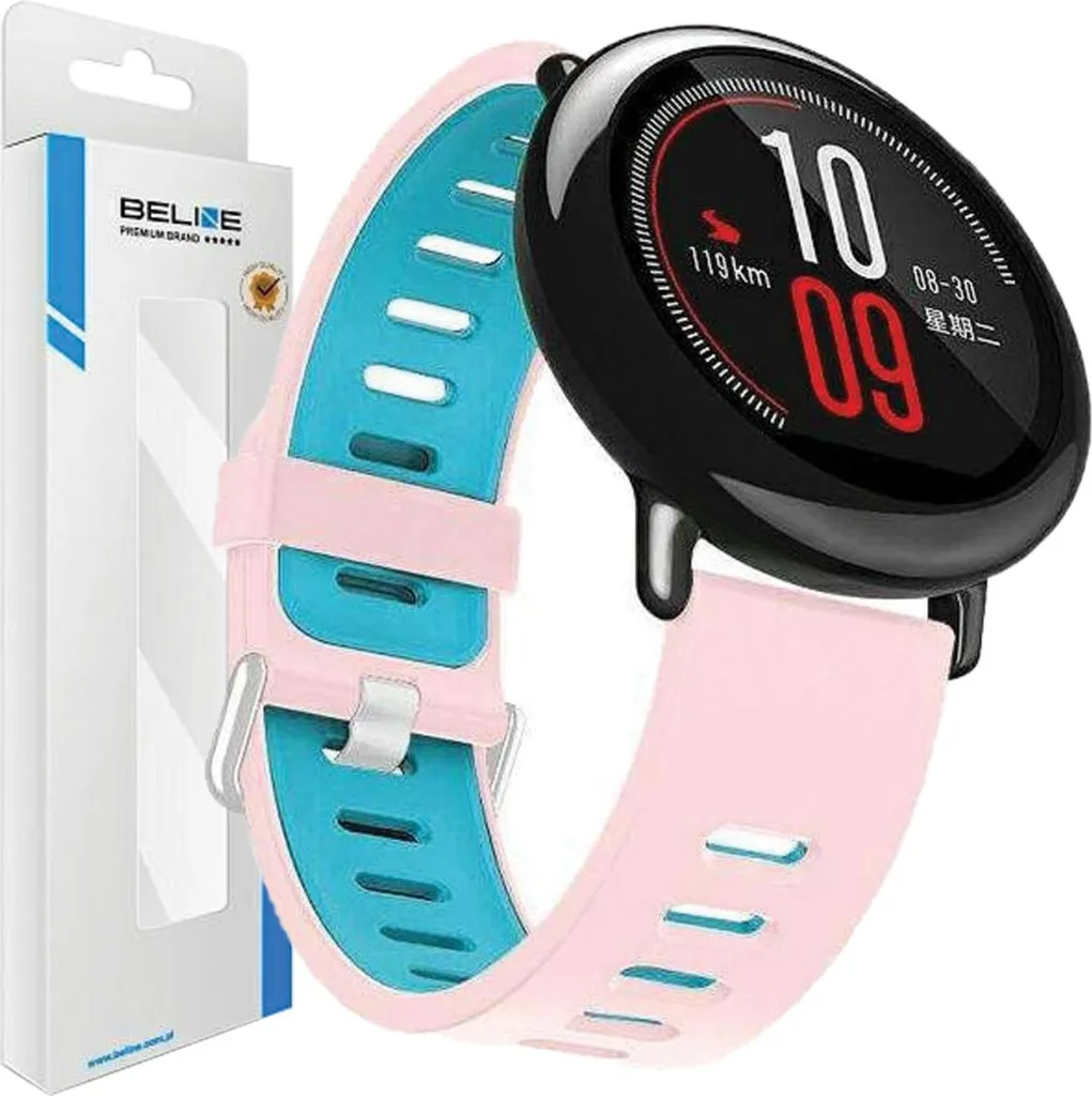 Cinturino 20mm Beline Colorsilicone Rosa/Blu - Accessorio Smartwatch Premium