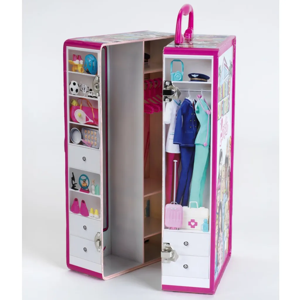 Valise Barbie Klein Theo rigide avec compartiments pour accessoires - 8