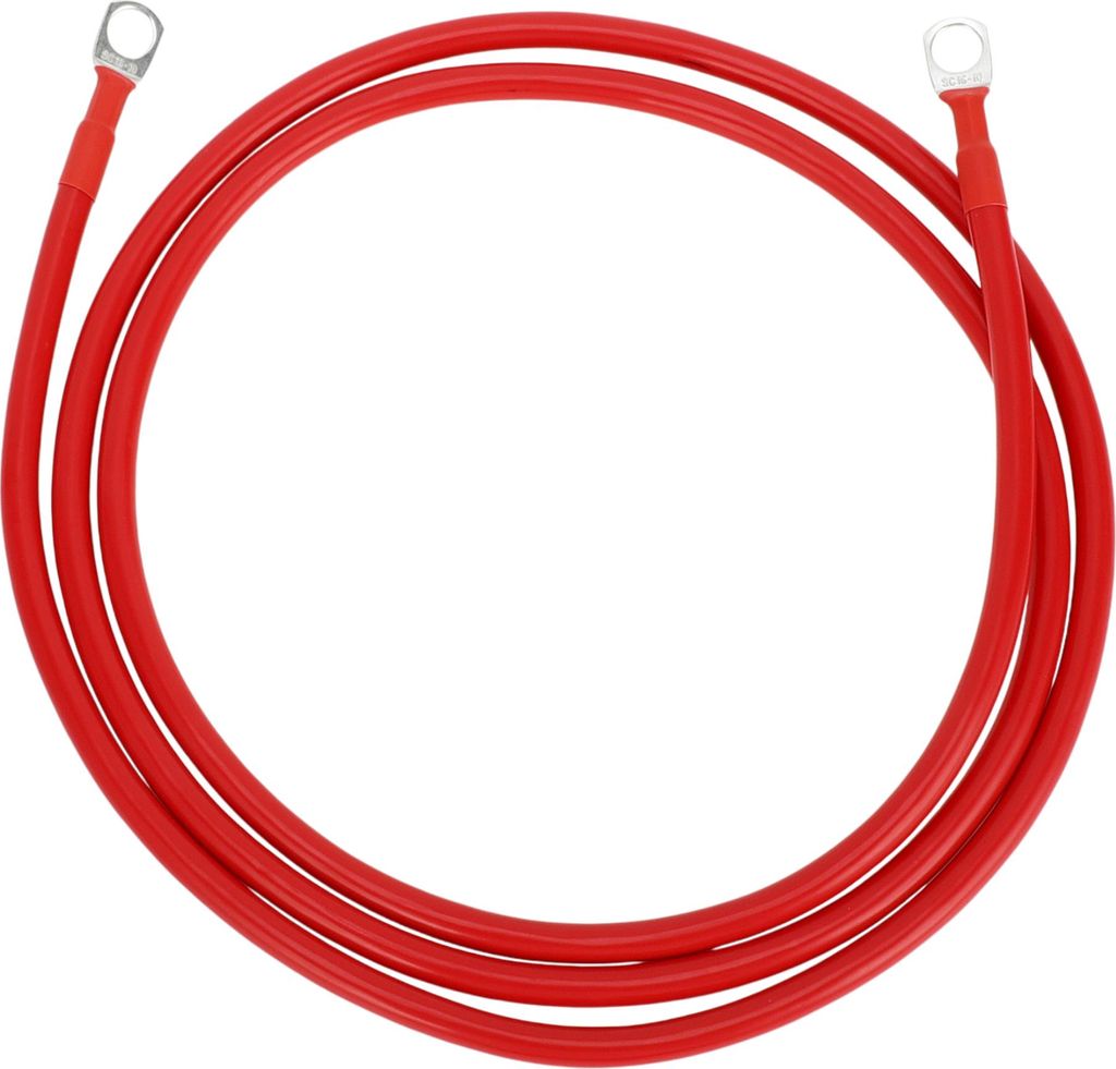 1 Stk. Universal Batterie-Wechselrichter-Kabel 3/8" Lug 6FT Batteriekabel 5 AWG Gauge Rot Verzinntes Kupfer