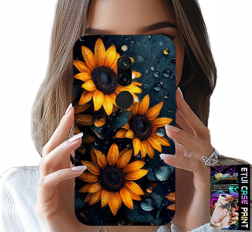 Hülle Für Xiaomi Redmi 8 - Sonnenblumen, Sonnenblume, Blumenmuster