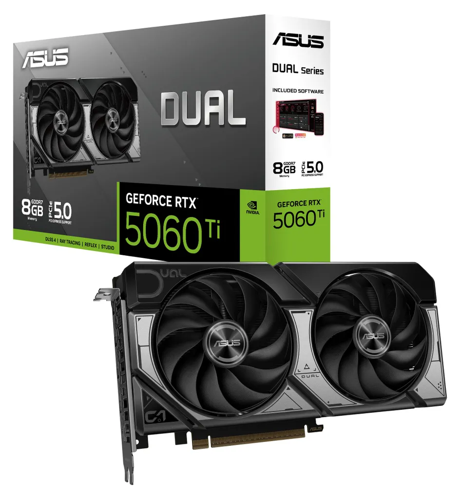 Carte Graphique Asus Dual-RTX5060Ti-8G NVIDIA GeForce RTX Gamers Pro