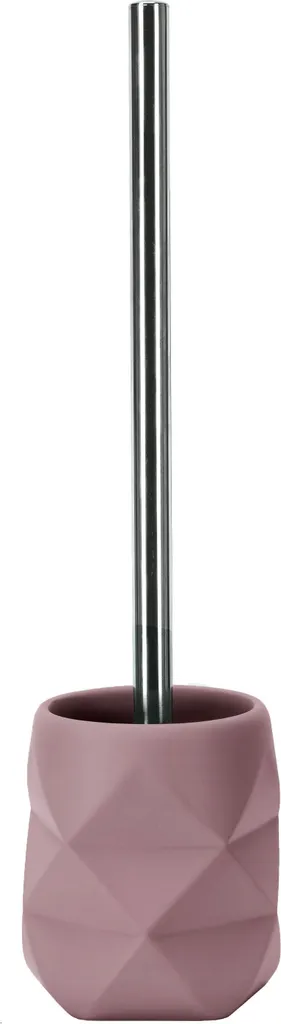 Porte-brosse de Toilette Rouge Effet Crackle - Finition Haut de Gamme WC