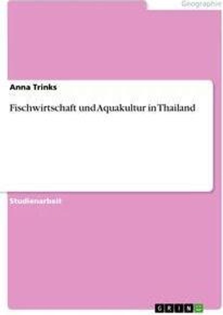 Fischwirtschaft und Aquakultur in Thailand