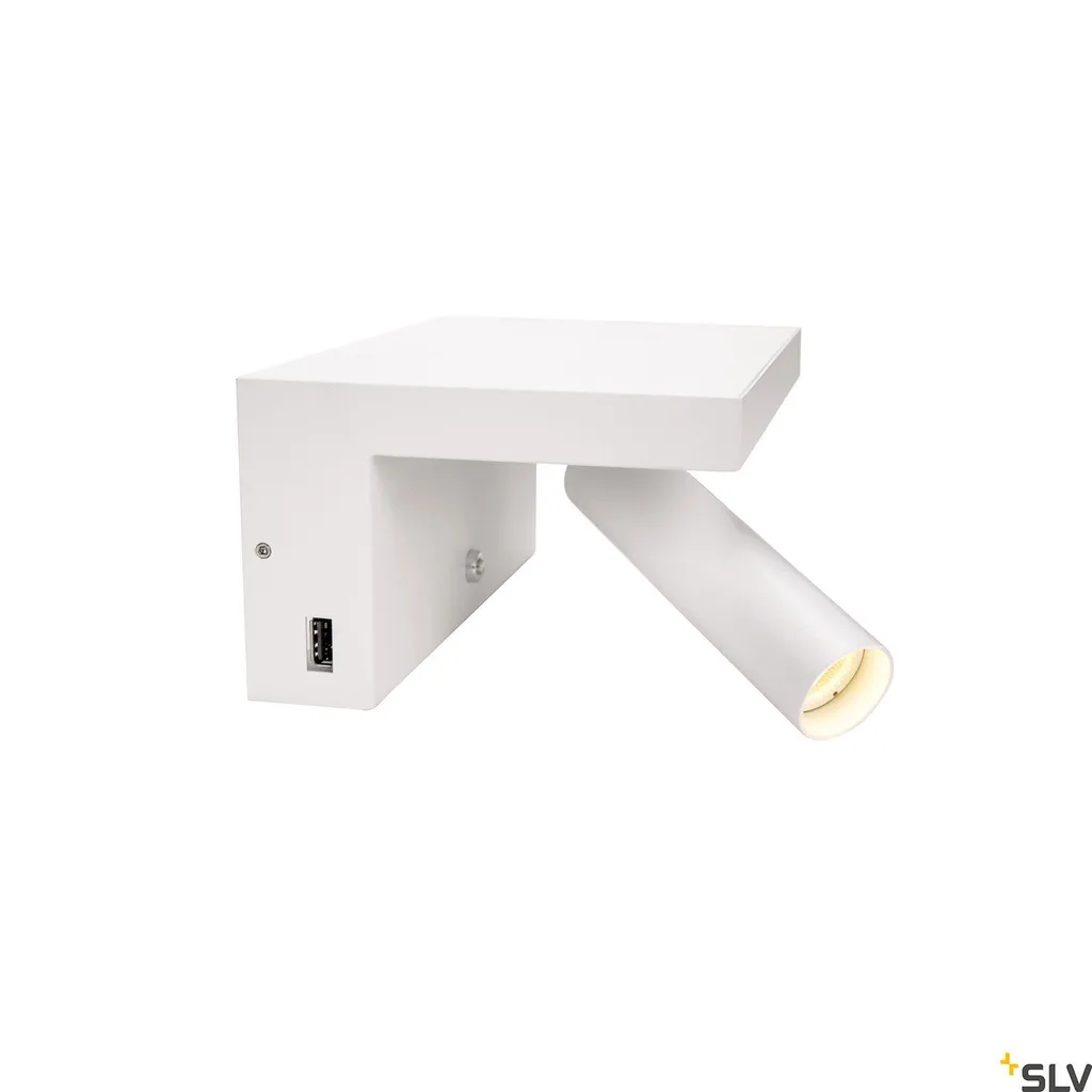 Liseuse murale LED pour chambre d'hôtel ou maison KARPO Bedside blanc
