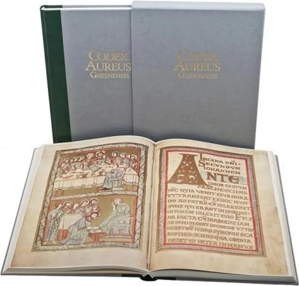 Manuscrit Le Code d'Or de Gniezno : Livre de collection relié cuir
