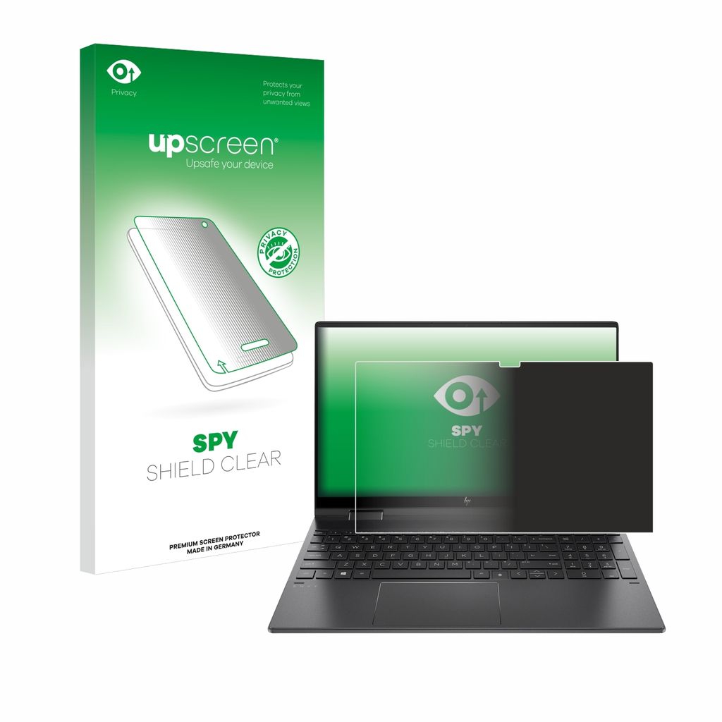 Für HP Envy x360 (15-eX) (358 mm x 230 mm) Sichtschutzfolie Schutzfolie upscreen Anti-Spy Privacy Sichtschutz Blickschutz Display Schutz Folie Bla...