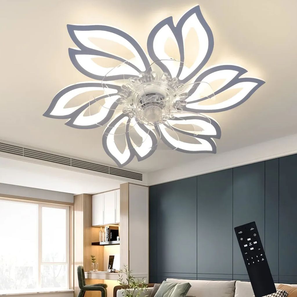 ZMH Stropní ventilátor s osvětlením a dálkovým ovládáním Obrázek produktu 