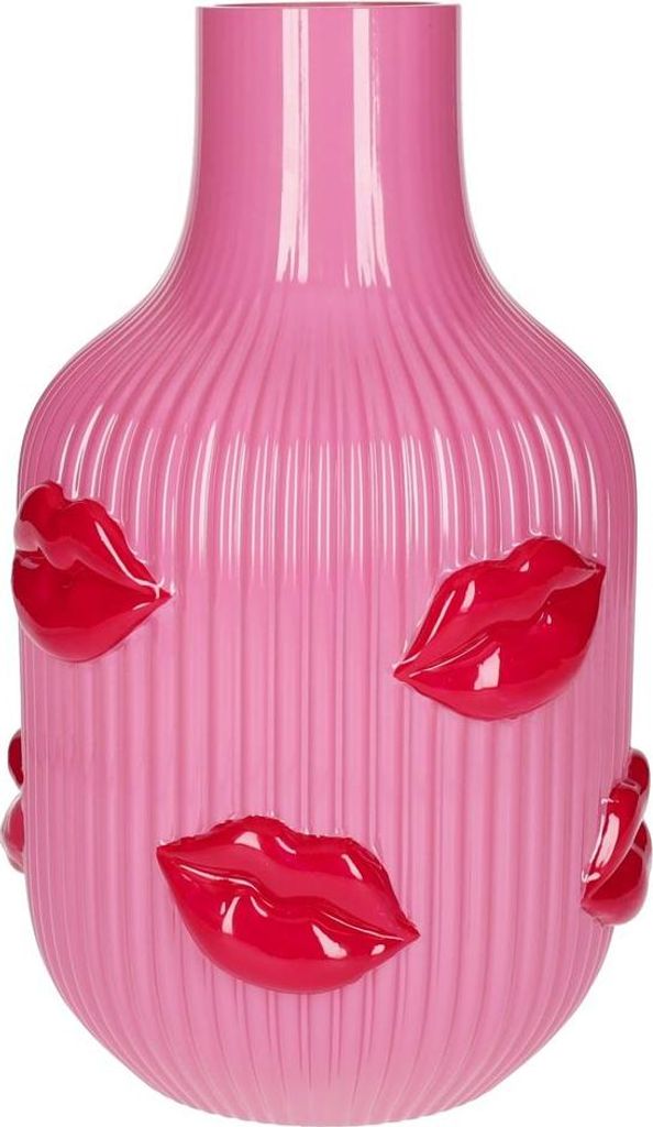 Gift Company L'amour Vaso Lippen rosa 25 cm Immagine del prodotto 