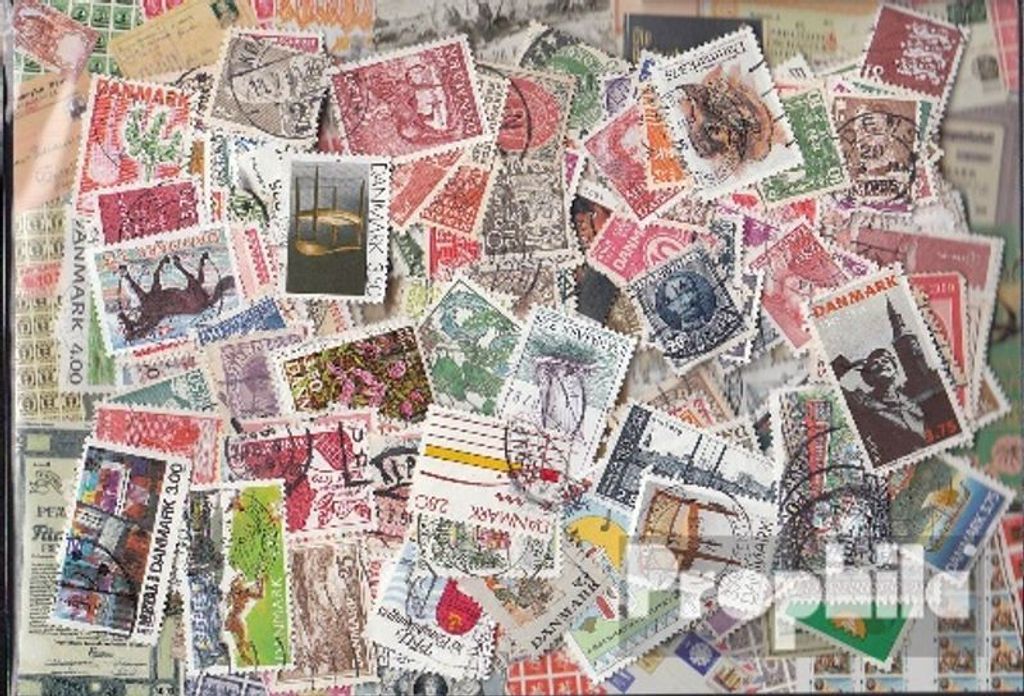 Briefmarken Dänemark 400 verschiedene Marken Produktbild 