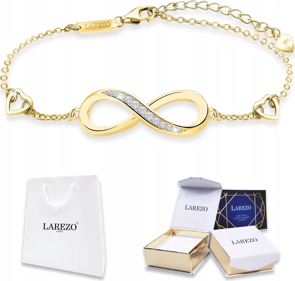 Bracciale Donna Argento 925 Dorato Infinity - Prezzo Outlet