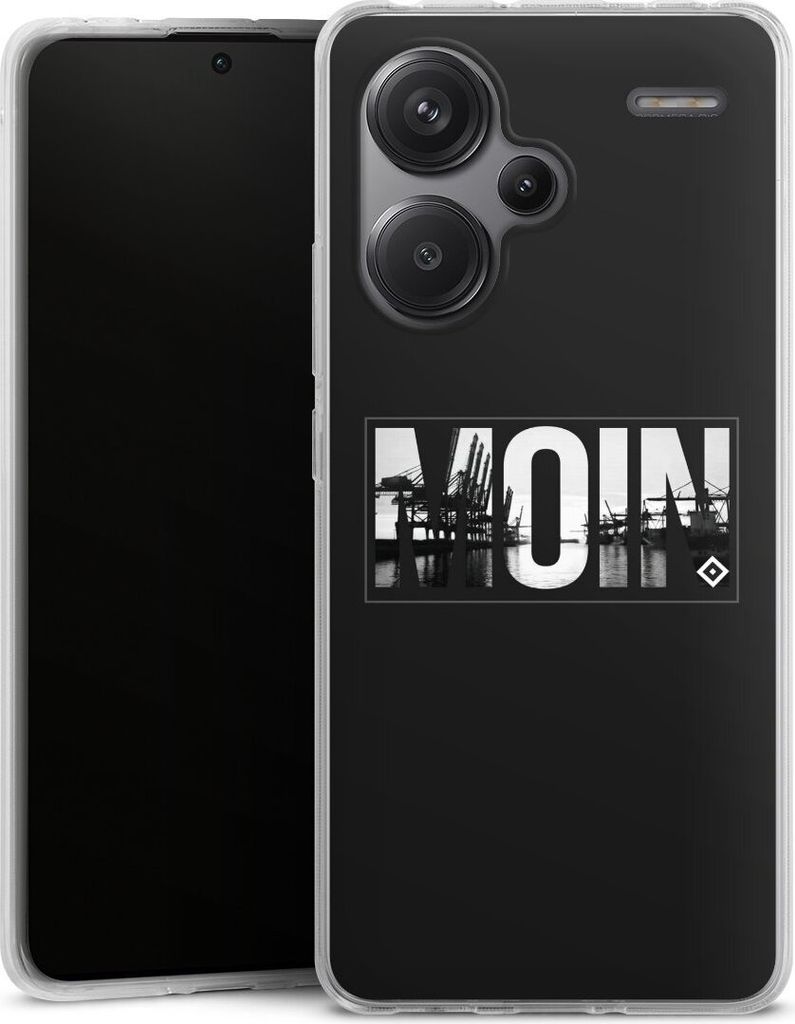 DeinDesign Handyhülle für Xiaomi Redmi Note 13 Pro Plus Silikon Hülle Case Smartphone Schutzhülle HSV Hamburger SV Offizielles Lizenzprodukt