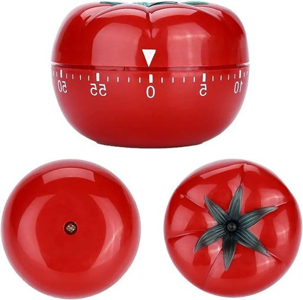 Minuteur de cuisine 60 minutes rotatif avec alarme sonore puissante
