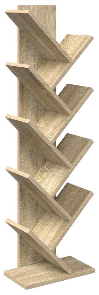 vidaXL Libreria a torre, 6 ripiani, 30 x 18 x 100 cm, Immagine del prodotto 