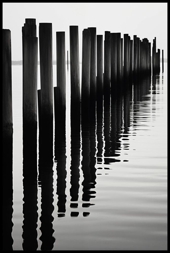 Plakat 61x91,5cm Rhythmus von Wasser und Holz