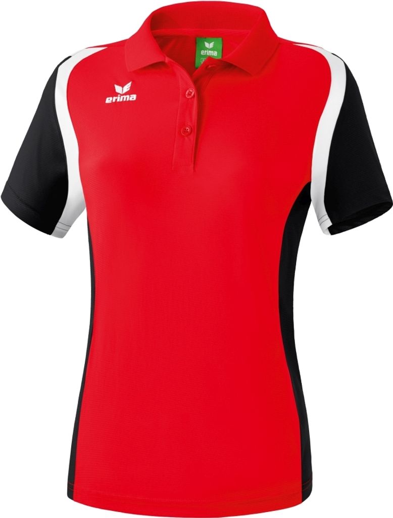 Erima Poloshirt Razor 2.0 Damen rot schwarz weiß Gr 38