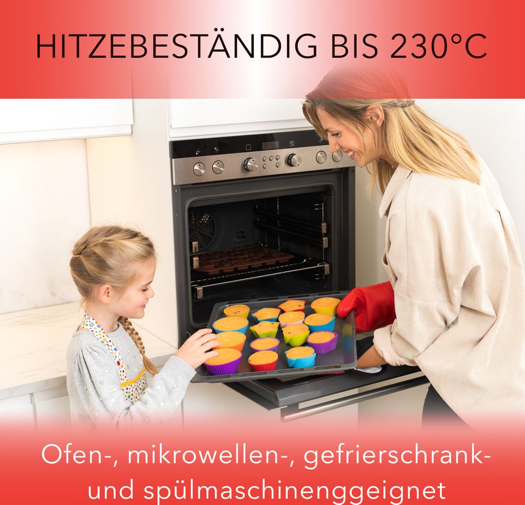 AVANA Große Wiederverwendbare Muffinformen aus Hochwertigem Produktbild 4