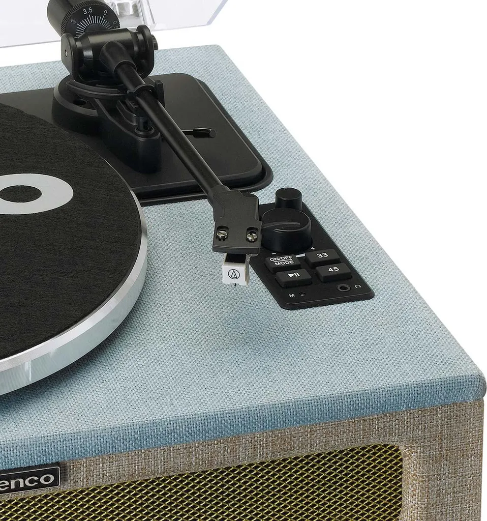 Tourne-disque Bluetooth Lenco LS-440 bois avec enceintes 40W intégrées - 5