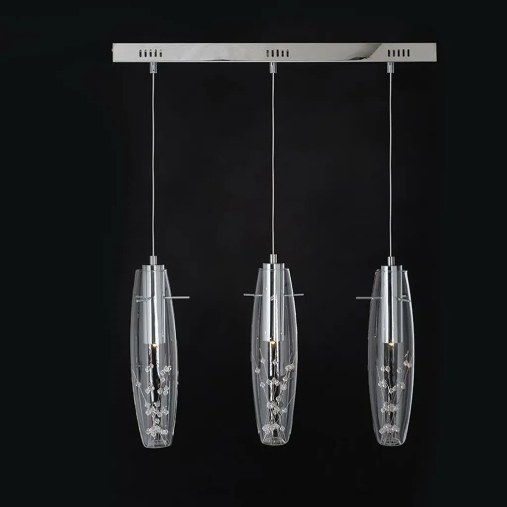Lampe suspendue à LED ACA VANI659LEDP luminaire design noir chic