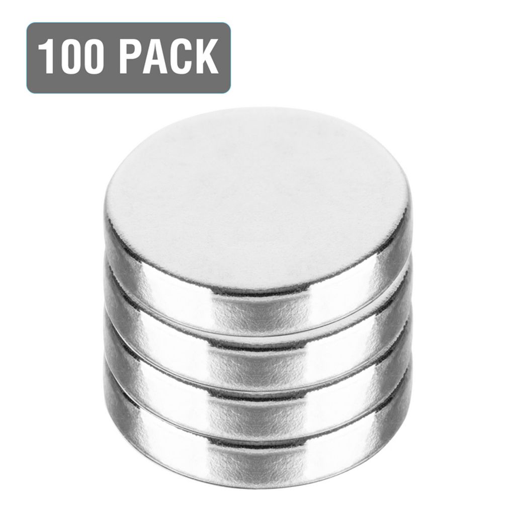 100 Stück Starke Neodym Magnete N52 10x2mm Magnet Rund Pinnwand Kühlschrank Set 