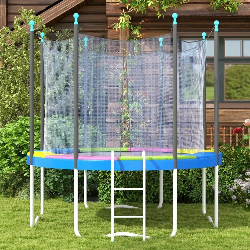 Bâche pour trampoline Ø 244 cm - Couverture d'extérieur résistante UV