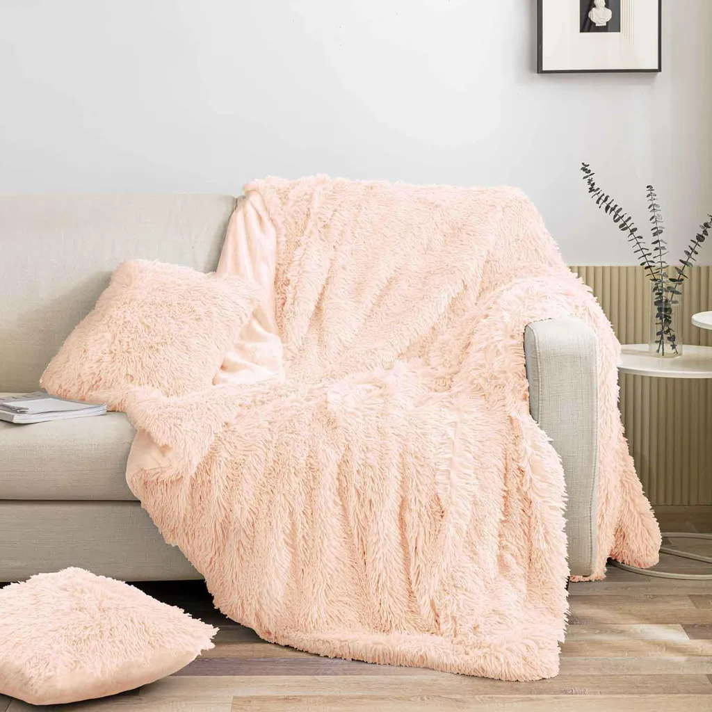 Couverture de Lit 200x220 cm Pêche Toison d'Or - Déco et Confort