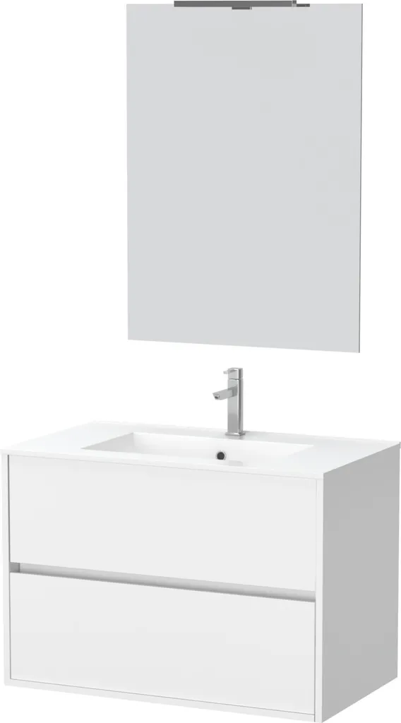 Aménagez votre Salle de Bain avec le Meuble 80cm Vasque et Miroir LED