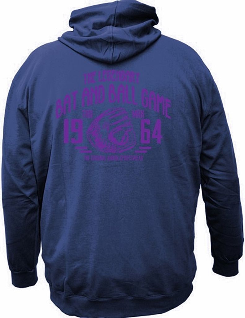 Big Size Kapuze-Sweatjacke Legandary Ball Game AHORN SPORTSWEAR Alpine Blue 10XL