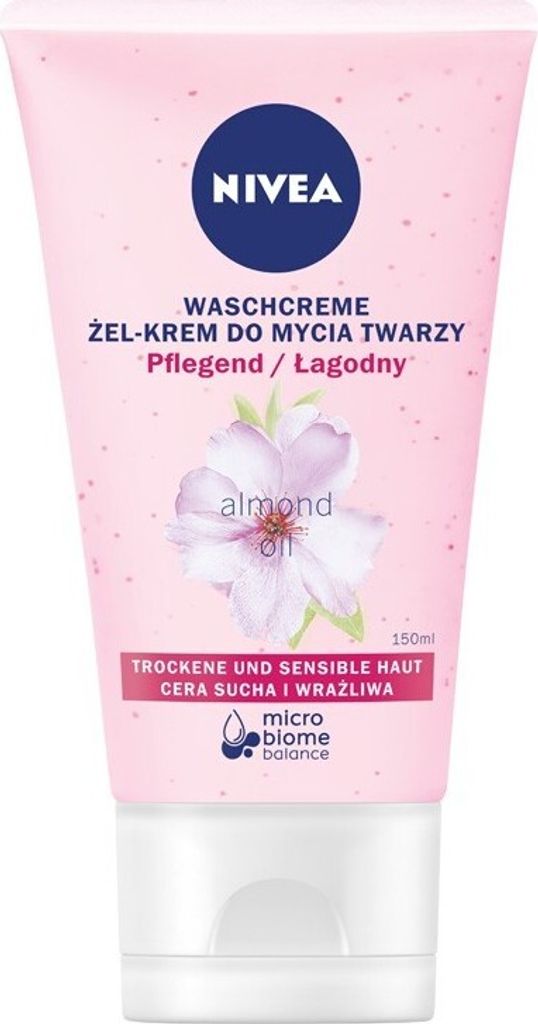 NIVEA Gesichts-Reinigungs-Gel-Creme für trockene und empfindliche Haut 150ml
