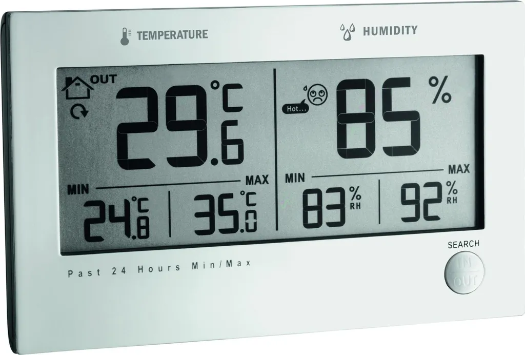 TFA Thermo-hygromètre sans fil TWIN PLUS 30.3049 - Capteur Argenté