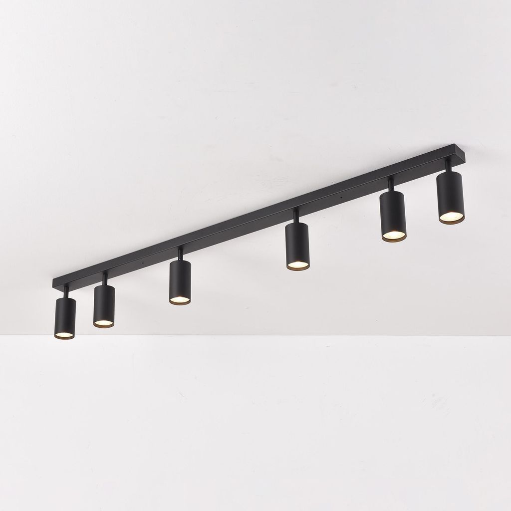 LED 6-flammig schwenkbare Deckenleuchte | Deckenspots Produktbild 