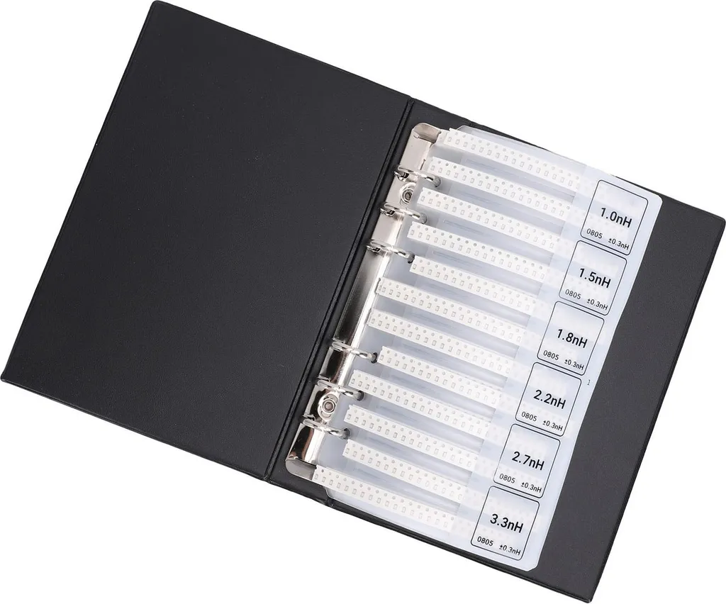 Catalogue d'inductances SMD 0805 avec 60 types - Boîtier PVC robuste