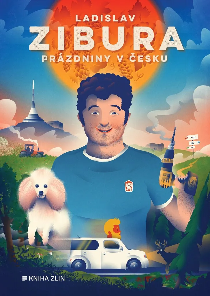 Prázdniny v Česku de Zibura - Livre illustré humour et aventures en Tchéquie