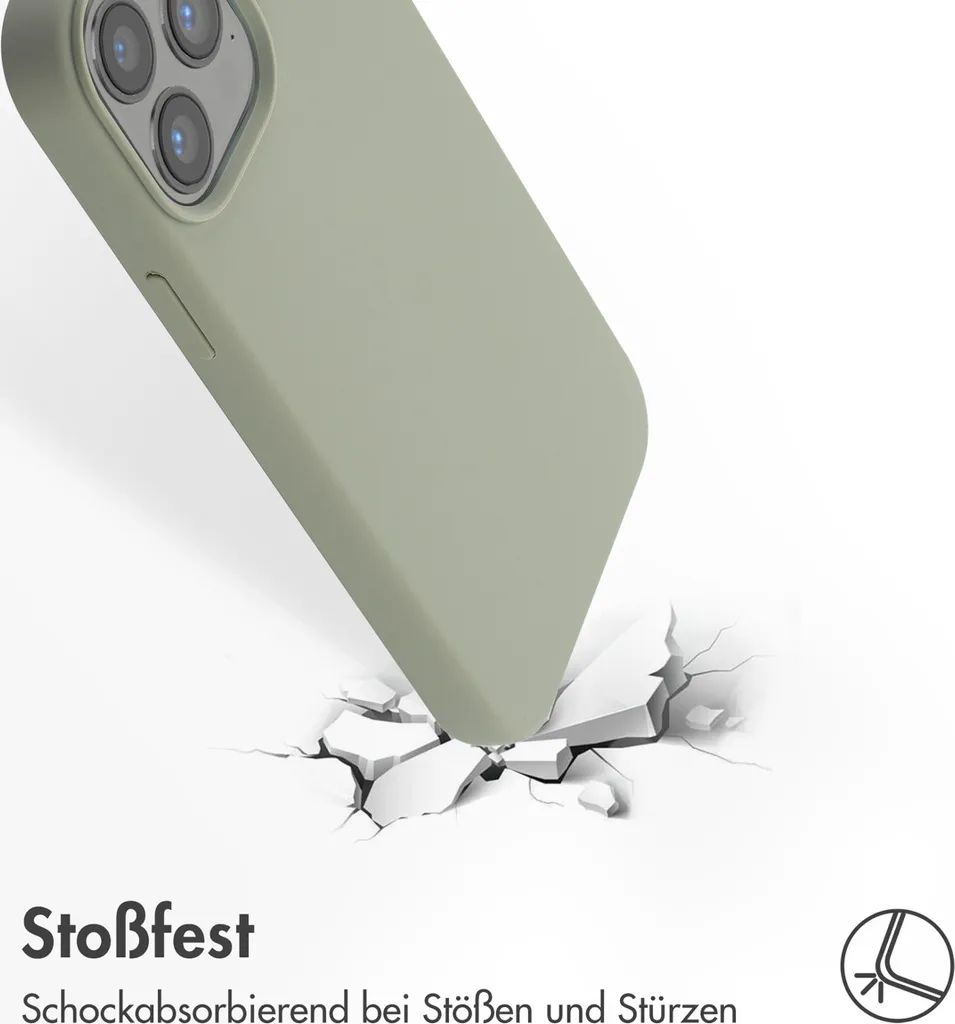 Accezz Custodia Silicone MagSafe iPhone 13 Pro Max Verde - Alta Qualità - 5