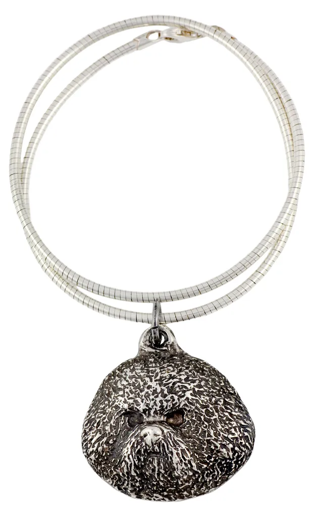 Collier chien Bichon frisé, idée cadeau originale pour anniversaire