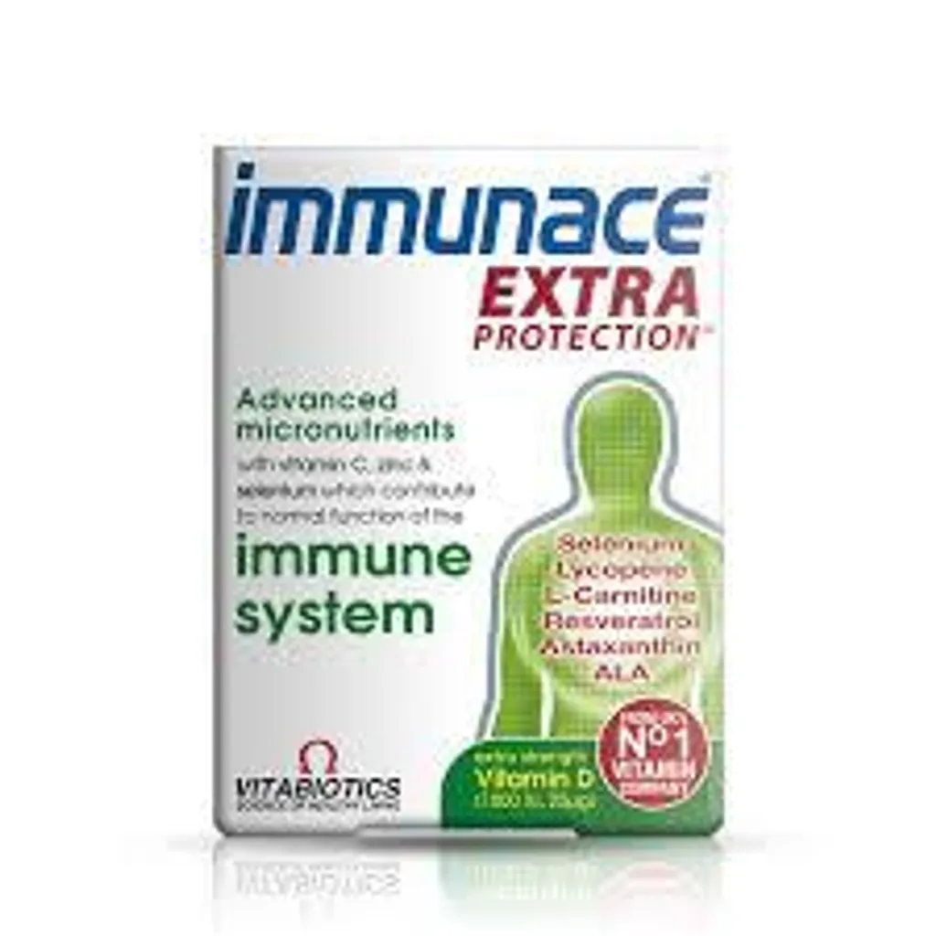 Vitabiotics Immunace Extra Protection 30 Comprimés Système Immunitaire