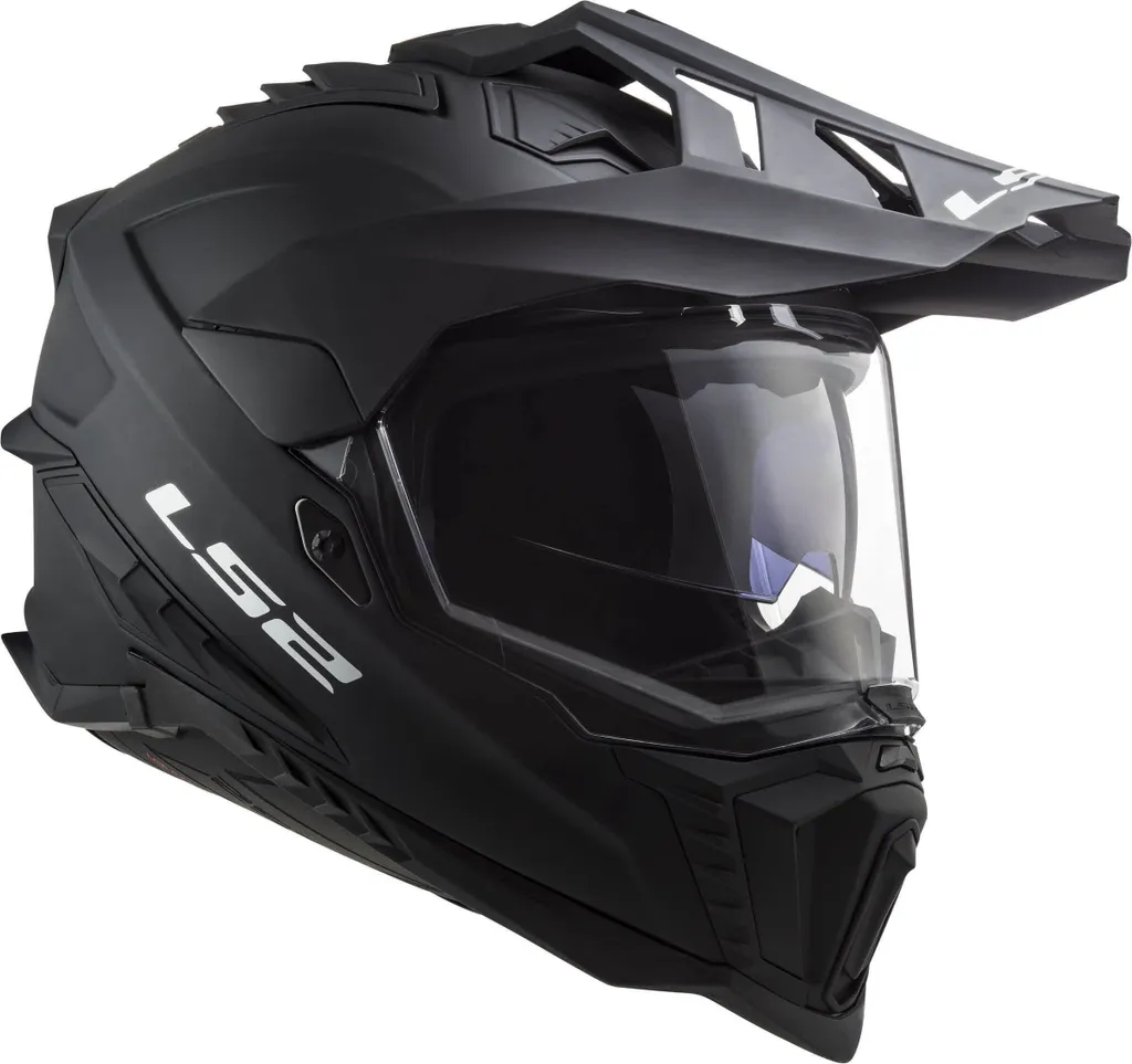 Casque motocross LS2 MX701 Explorer Solid noir mat taille M pour enduro - 21