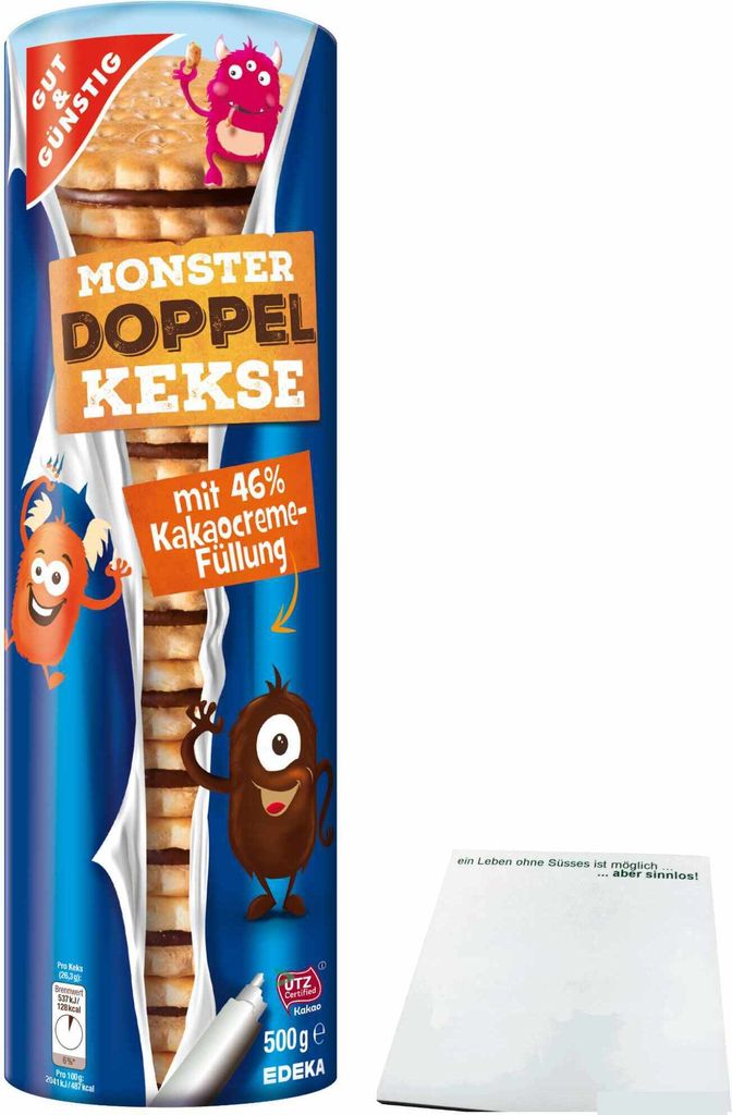 Gut & Günstig Doppelkekse mit Kakaocremefüllung (500g Produktbild 