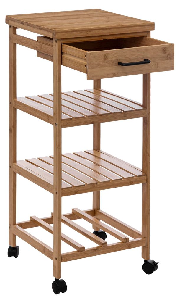 Beistelltisch 3 ebenen mittel modell "linha" bambus - 5 Produktbild 