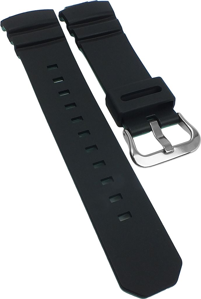 Casio G-Shock | Uhrenarmband Resin schwarz / grün | AWG-M100SBL-1A