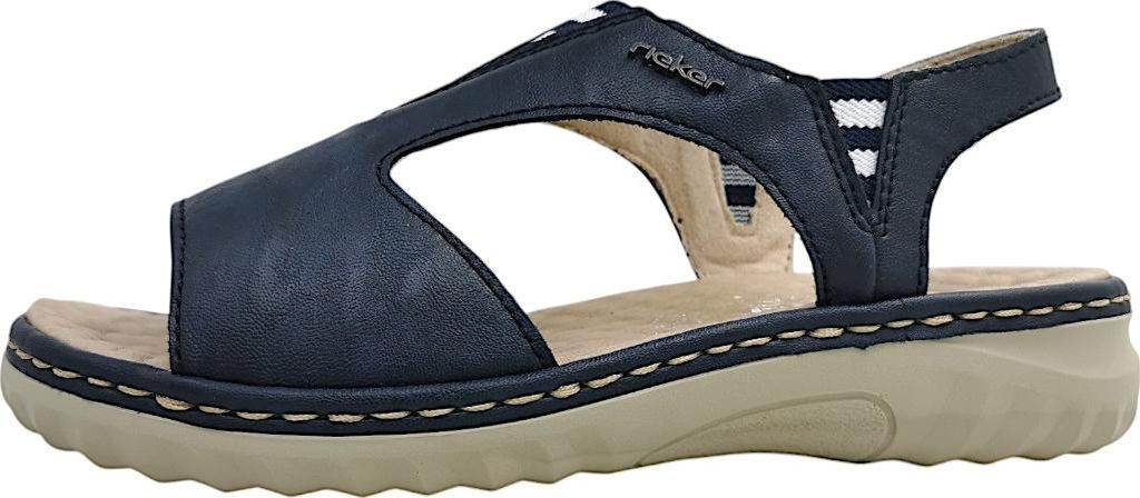 Sandales Rieker pour femmes, couleur bleue, modèle Image du produit 