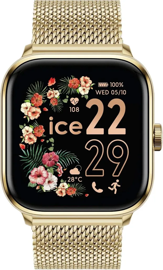 Ice-Watch 025134 Smartwatch ICE Smart 2.0 Square color oro con bracciale milanese