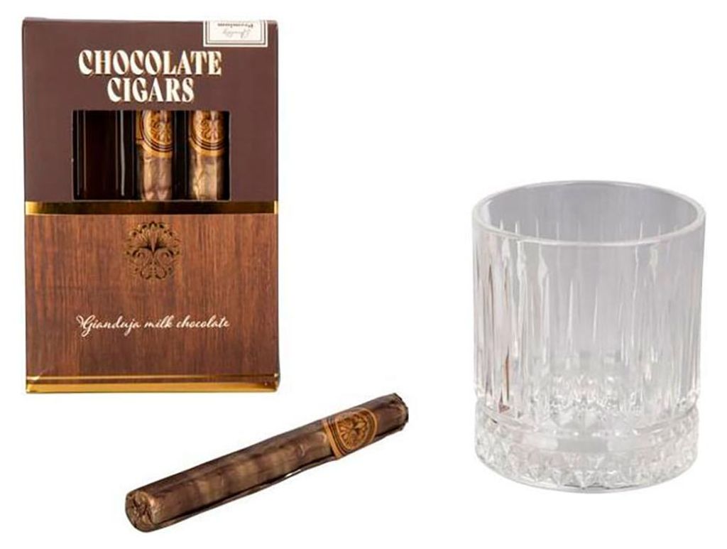 Verre Avec Des Cigares En Chocolat Image du produit 